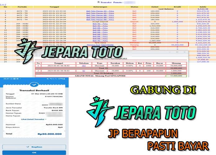 HASIL BUKTI JP MEMBER JEPARATOTO