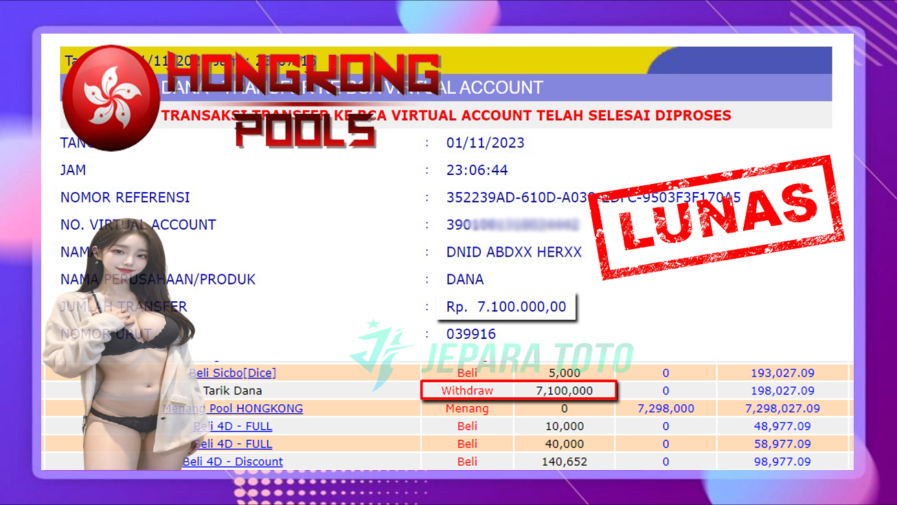 HASIL BUKTI JP TOGEL HONGKONG POOLS MEMBER JEPARATOTO