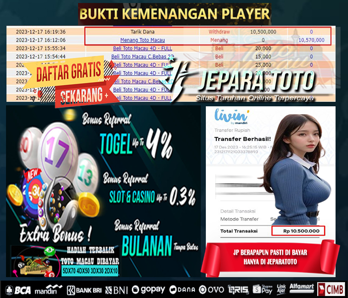 HASIL BUKTI JP TOGEL TOTOMACAU POOLS MEMBER JEPARATOTO