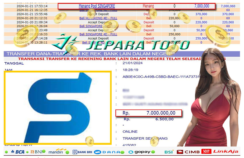 HASIL BUKTI JP TOGEL SINGAPORE POOLS MEMBER JEPARATOTO