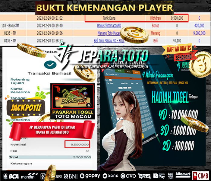 HASIL BUKTI JP TOGEL TOTOMACAU POOLS MEMBER JEPARATOTO