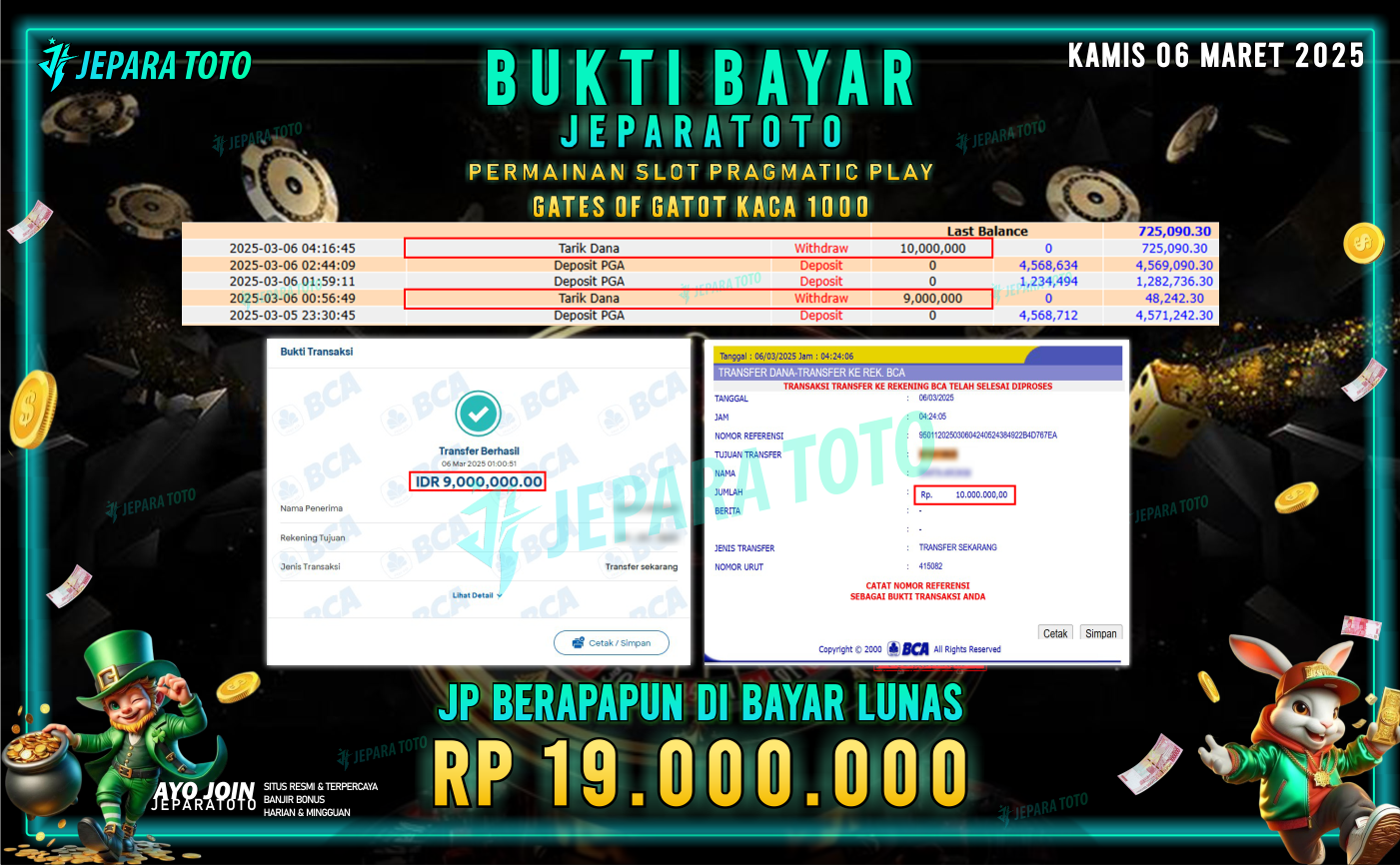 BUKTI KEMENANGAN SLOT GAME GATES OF GATOT KACA 1000 MEMBER JEPARATOTO